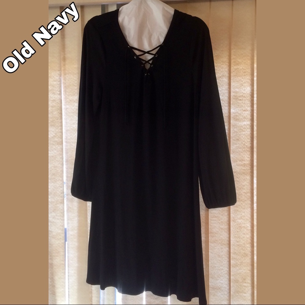 NWT - Old Navy Black Swing Dress